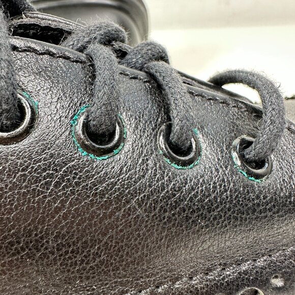 Dr. Martens Black Brogues Made In England Mens Sz 8 Wingtip Chunky Platform Shoe - Picture 9 of 13